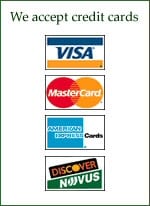 we accept credit cards